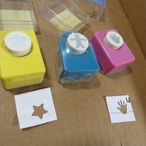 Paper Punches [Star, Hand, Person] 1980s